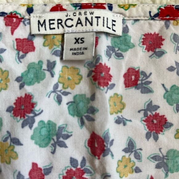 J Crew Mercantile Floral Print Tank Top size XS - Picture 5 of 7